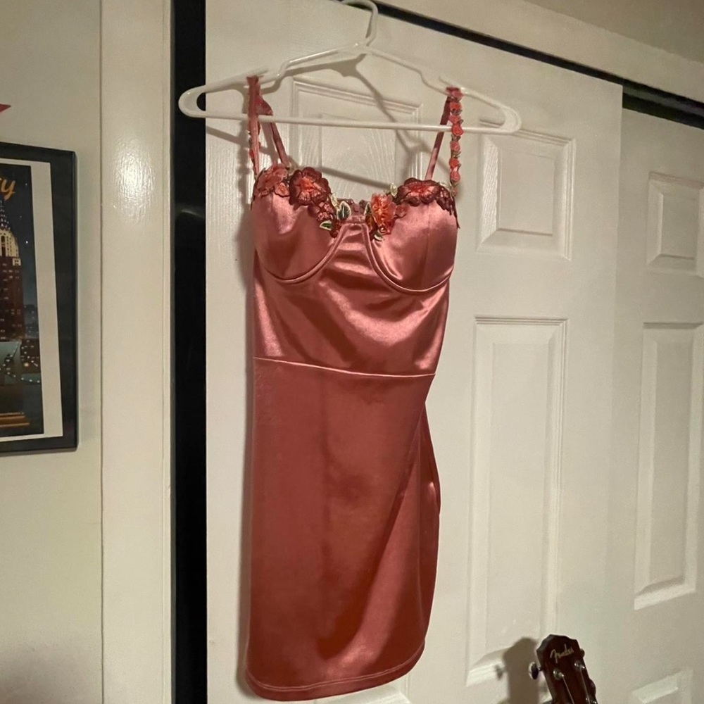 Windsor Pink Sweetheart Slip Dress Satin (no longer sold at Windsor)